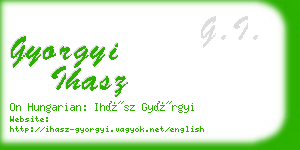 gyorgyi ihasz business card